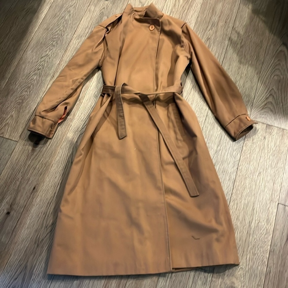 Classic Women's Camel Trench Coat - Belted Longline